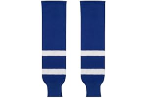 SIMY KNITS Canadian Made Classic Knit Hockey Socks, Team Colors, Ultimate Comfort & Durability, Senior to Junior Sizes