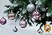 Small Size 28ct shatterproof Christmas Ball Ornaments in 4 Classic finishes for Christmas Tree Decoration (Pink, 1.57“ Mini Size)