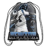 Carolina Panthers NFL Player Image Drawstring Backpack Gym Bag - Cam Newton #1 Dab Dabbing