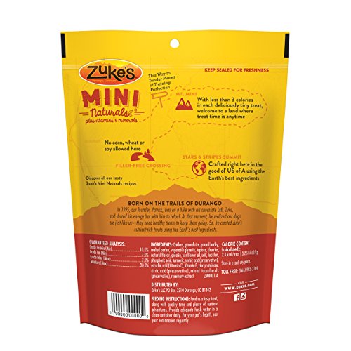 Zuke's Mini Naturals Chicken Recipe Dog Treats - 6 oz. Pouch