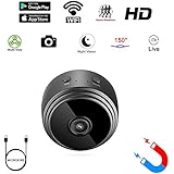 Mini Spy Camera WiFi Hidden Camera wifi MICROFIRE Wireless HD 1080P Indoor Home Small Spy Cam Security Cameras/Nanny Cam Motion Detection/Night Vision …