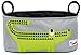 3 Sprouts Universal Stroller Organizer with Cup Holder - Durable Stroller Caddy Accessory for Storage, Stroller Bag, Crocodile