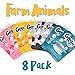 Goodie Pouches Reusable Homemade Puree and Smoothie Baby Squeeze Pouches for Kids, (8pk Farm Animals)