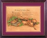 Touch of the Master's Hand Classic Christian Framed Music Art with Violin