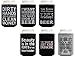 Funny Beer Coolie Gift Bundle Beer Drinking Sayings Gag Gifts 6 Pack Can Coolie Drink Coolers Coolies Set #4