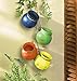 Zingz & Thingz Color Terracotta Planter Collection 4-Piece Dangling Hanging Mini Pots, 3.75x3.75x23, Fiesta Bright Colors
