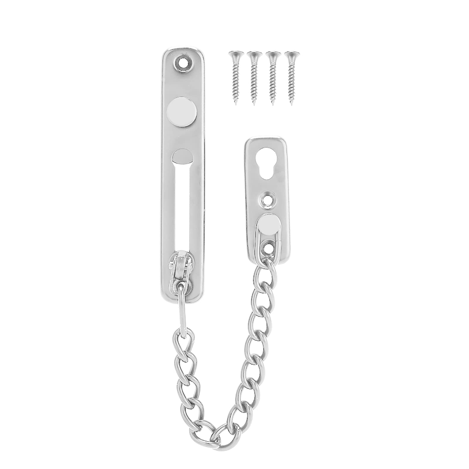 Door Chain Lock Safety Lock Latch Guard Chain Stainless Anti-Theft Steel Door Security Door Chain Lock with Screws for Home Hotel Inside Doors(#3)