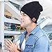 Hat with Light LED Beanie Stocking Stuffers, Gifts for Men and Women Camping Accessories, USB Rechargeable Hands-Free Headlamp Cap, Unisex Warm Knit Lighted Headlight Hat, for Dad