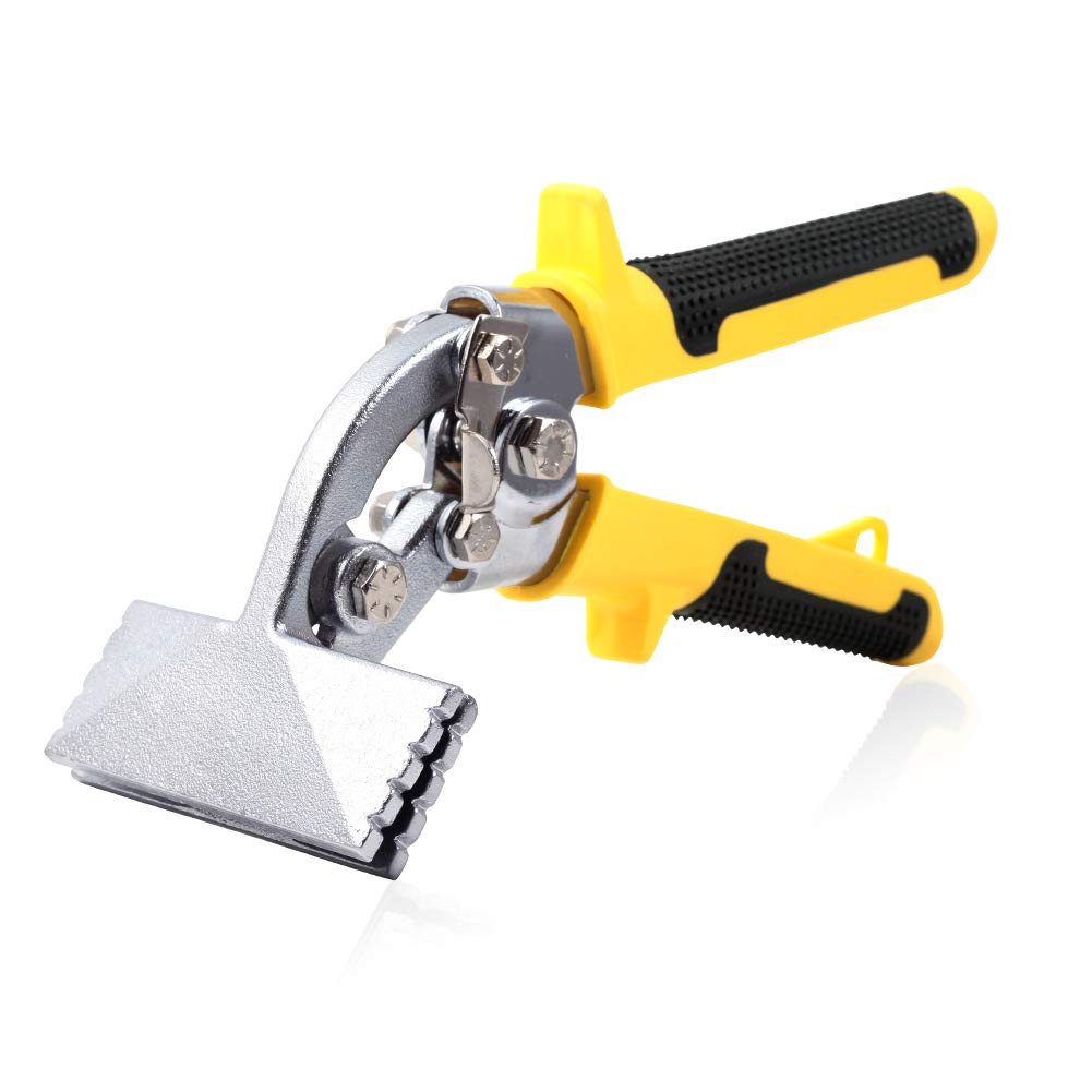 SPEEDWOX Hand Seamers Offset Metal Hand Seamer 3-Inch Curved Jaw Sheet Metal Bender Tools for Bending and Flattening