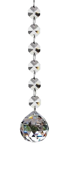 Fushing 2 Stück 305mm Kristall Glas Ball Kronleuchter Prismen Anhänger Teile Perlen Stränge