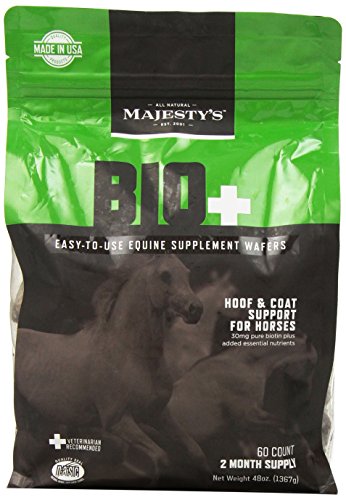 Majesty's Biotin Wafers - Hoof therapy for horses - 60 count bag - Thumbnail 5