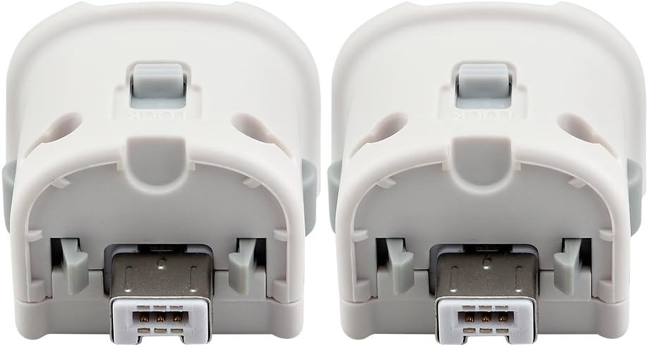 2 in 1 Wii Motion Plus Adapter, Cosaux FM03 Wii Remote Plus Sensor Accelerator For Nintend Wii Remote - White (Third-Party Product)