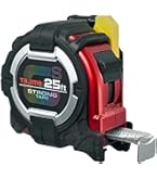 TAJIMA Tape Measure - 25 ft / 7.5 m x 1-1/16 inch GS-Lock