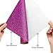 Glitter Heat Transfer Vinyl HTV Rolls 12inx5ft, Iron on HTV Vinyl Compatible with Silhouette Cameo & Cricut by TransWonder (Deep Magenta)