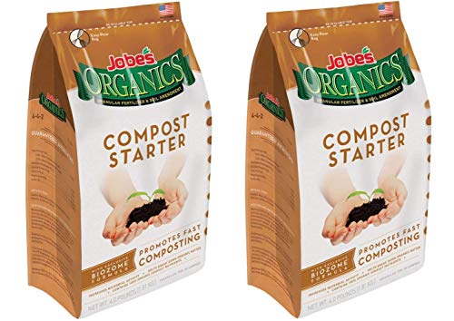 Jobe's Organics Compost Starter 4-4-2 Organic Gardening Compost Accelerator, 4 Pound Bag (2-(Pack))