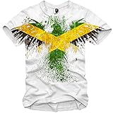 E1SYNDICATE T-SHIRT JAMAICA EAGLE REGGAE FLAG BOB MARLEY S/M/L/XL