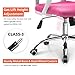 NEO CHAIR Office Chair Computer Desk Chair Gaming - Ergonomic Mid Back Cushion Lumbar Support with Wheels Comfortable Pink Mesh Racing Seat Adjustable Swivel Rolling Home Executive