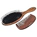Best Boar Bristle Hair Brush Set for Women and Men - Wood Comb and Hemp Travel Bag - Perfect Brushes for Medium to Thick Hair