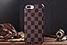 HeiL iPhone 7Plus 8Plus TPU (US Deliver Guarantee Fulfilled by Amazon) New Elegant Luxury PU Leather Checker Pattern Classic Style Cover Case For Apple iPhone7PLUS iPhone8PLUS (Brown)