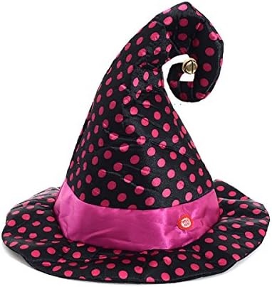 Wel cumbac witch hats costume parties talking wizards hats Easter shows hats Halloween props (Pink)