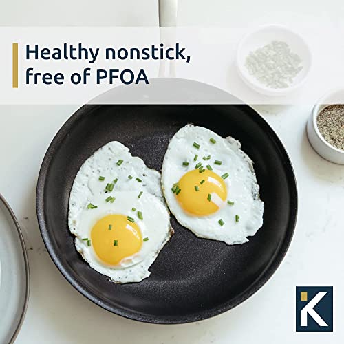 Kitchara Hard Anodized Non Stick Cookware Set Nonstick, Oven Safe