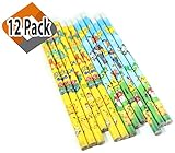 Moddan Pokemon Pikachu & Friends Pencils Party Favors - 12 Pencils and Random Bonus Toy