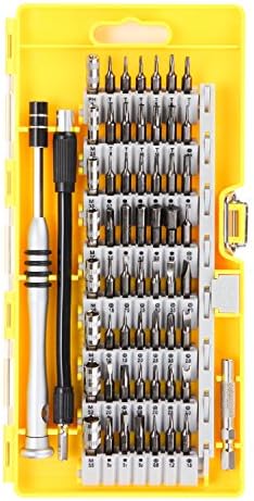 UFire 60 in 1 Precision Screwdriver Set with 56 Bit Magnetic Screwdriver Kit Electronics Repair Tool Kit for iPhone, Tablet, Macbook, Xbox, Cellphone, PC, Game Console, CRV Steel-Yellow