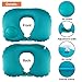 Gohitop Travel Pillows for Airplanes Best Adjustable Inflatable Flying Multi Traveling Foldable Compact Self Inflating Neck Chin Support Pillow Train Car Rest Portable Special Green