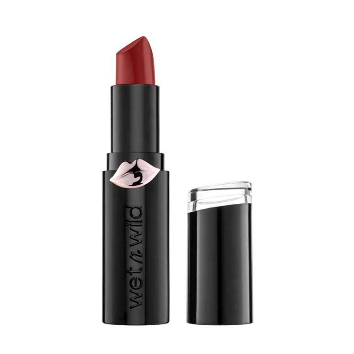 Wet n Wild, Megalast Lipstick, Long-lasting Matte Lipstick with Daily Moisture, Extra-smooth Formula with Microspheres, Natural Marine Plant Extracts, Coenzyme Q10 and Vitamins A & E, Sasspot Red