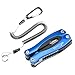 Booms Fishing L1 Fishing Pliers 13-in-1 Heavy Duty Multi-Tools with Nylon Sheath and Coiled Lanyard, 6.7-Inches, Blue