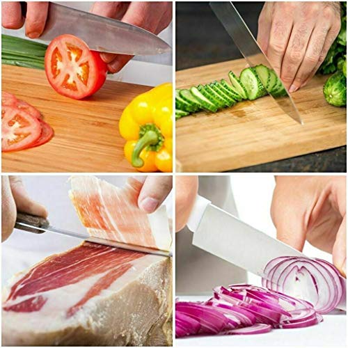 Premium Sharpening Stone, 1000/6000 Grit Whetstone, Non-Slip Bamboo Base and Angle Guide, Perfect Tool for Polishing Kitchen Knives, Hunting Blades (As Show) - Thumbnail 7