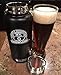 32 oz Insulated Stainless Steel Water Bottle and Beer Growler w/ Steel Lid & Handle - NO PLASTIC - COLD up to 3 DAYS - HOT 24 hrs (Black)