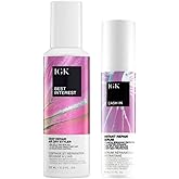 IGK Best Interest + Cash In Split Ends Repair Duo | Leave In Air Dry Serums for Damaged Hair | Instant Hair Breakage Treatment | 5 oz + 1.7 oz