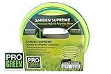 All NEW 2018 Rubber Garden Hose by Pro Green | 5/8 in. x 50 ft, Heavy Duty, Strong Rubber, Flexible & Lightweight | Water Hose Commercial Worthy | Full Customer Warranty