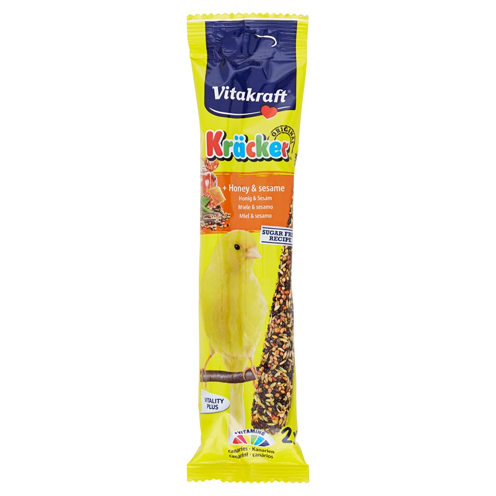 Vitakraft Kracker Canary Treat Sticks with Honey and Sesame 2pk Case of 7