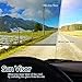 ZONETECH Day and Night Anti-Glare Car Windshield Visor - Premium Quality Universal Sunshade and Anti-Dazzle Night-time Driving Auto Accessory