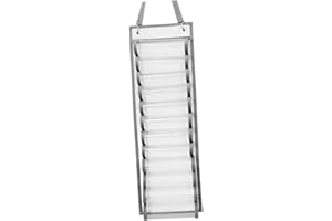 Vinyl Roll Holder with 12 Compartments Over The Door Portable Craft Storage Organizer for Art Room Decor- Light Gray