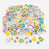 500 Colorful Easter Shapes adhesive /ARTS & Crafts/SCRAPBOOKING Supplies/SELF ADHESIVE/HOLIDAY ACTIVITY
