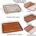 Deluxe Copper Crisper - 2-Pieces Nonstick Oven Air Fryer Pan / Tray & Mesh Basket Set - Air Fryer in Oven - Ideal for French Fry - Frozen Food , Baking Sheet without Oil by WHG
