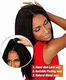 Sensationnel Goddess 100% Remi Human Hair 3 Way Part Yaki Closure