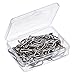 Outus 58 Pack Metal Curtain Hooks Pin-On Drapery Hooks 1.2 by 1 Inch for Window,Door,Shower Curtain(Silver)