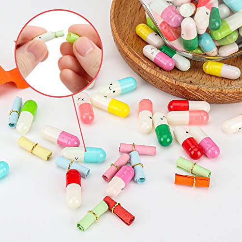 FUTUREPLUSX 100 Pcs Capsule Message in a Glass Bottle