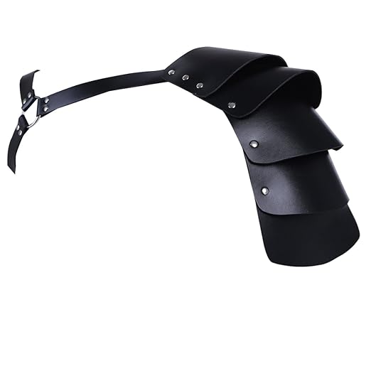 Tiaobug Herren Verstellbare Leder Body Brust Harness Harnisch Geschirr Panzer Rüstung Männer Schulterschutz Bandage Gurt Schu