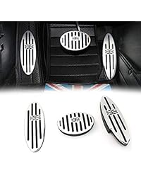 GTINTHEBOX   Cubierta de pedal de aluminio con diseño de la bandera de Reino Unido en el coche, antideslizante, sin taladro, pedal de freno de gas, pedal, pedal, mini cooper Countryman, Clubman, Roadster, Hatch, Paceman, 2010 2018