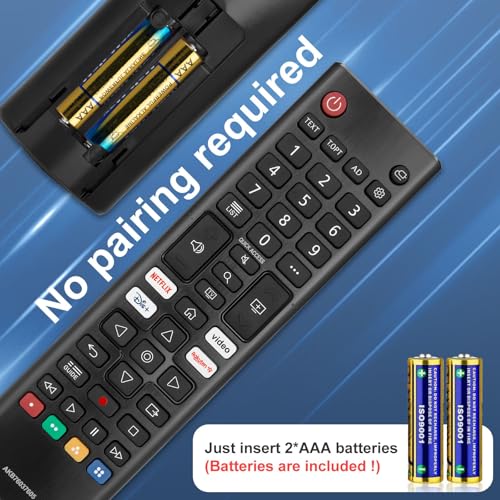 Universal Remote Control for LG Original Television, with Batteries