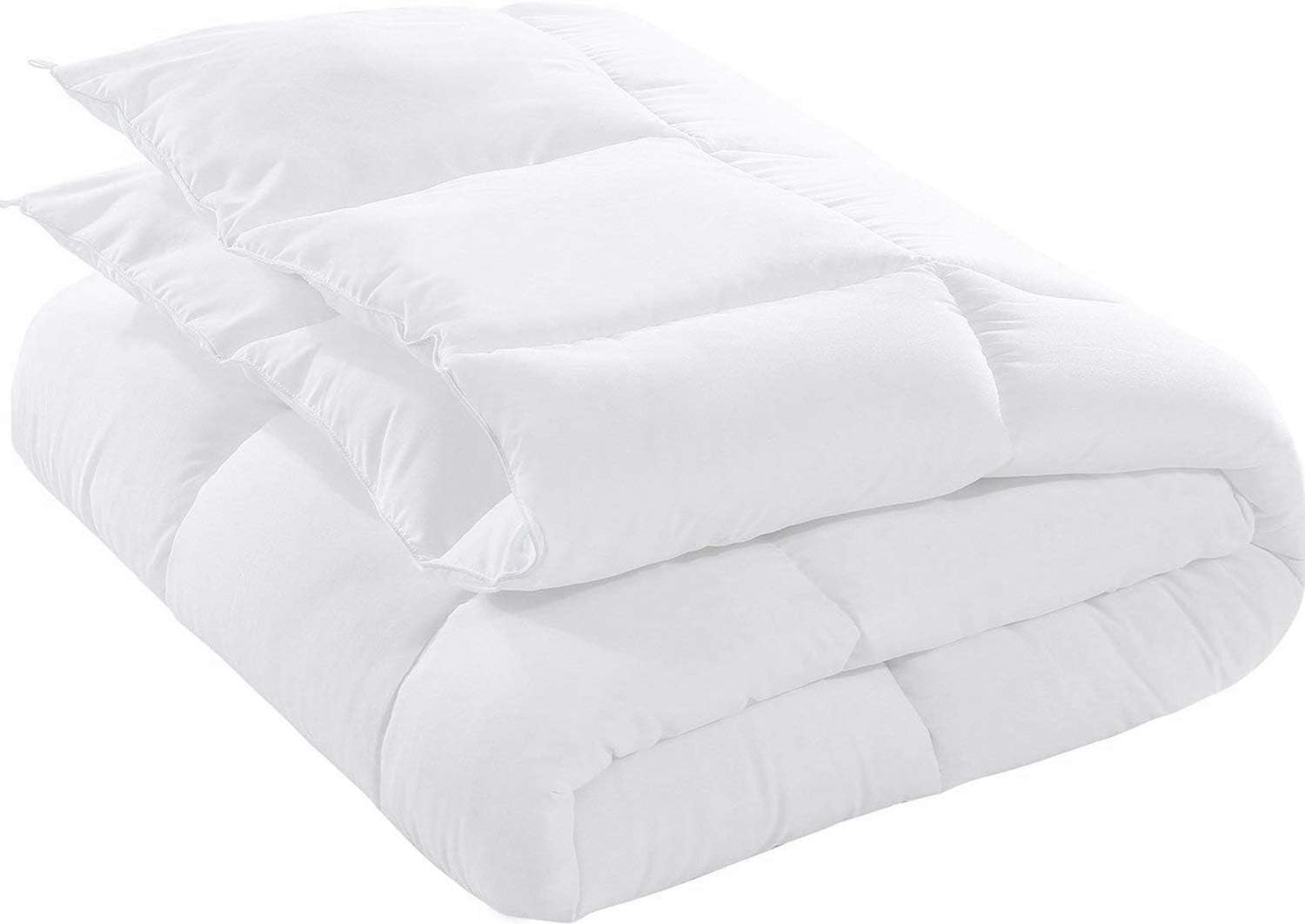 Utopia Bedding Down Alternative Comforter (King, White) - All Season Comforter - Plush Siliconized Fiberfill Duvet Insert - Box Stitched: Home & Kitchen
