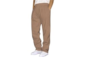 Baggy Sweatpants Men Wide Leg Casual Fleece Jogger Lounge Gym Athletic Drawstring Sweat Track Pants with Pockets
