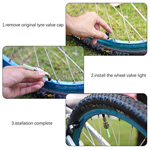 image for uiphgjwexzv LED Bike Wheel Light, Waterproof Bicycle Wheel Tire Value 