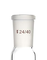 QWORK Glass 1000ml Single Neck Flat Bottom Boiling