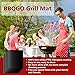 BBQGO Grill Mat, Non-Stick Reusable Barbecue Mat with PTFE Surface, High Temperature Resistant Teflon Baking Mat, Easy to Clean (Set of 3)